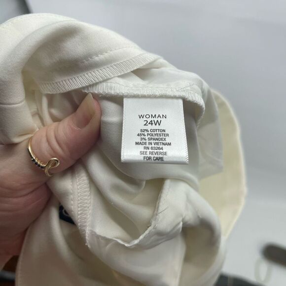 Roz & Ali Women's Signature Fit Low Waist Ankle Length Trouser Size 24W NWT - Picture 14 of 15